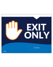 Exit Only 8.5"x11" Wall / Door Decals (10/Pack)