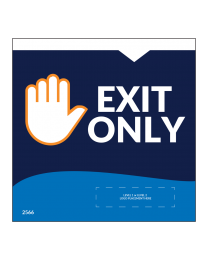 Exit Only 5"x5" Wall / Door Decals (10/Pack)