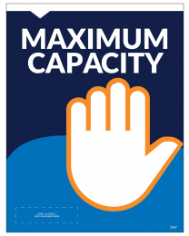 Maximum Capacity 8.5"x11" Wall / Door Decals (10/Pack)