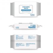 75% Alcohol Disinfecting Wipes (250 Packs) (80 Wipes/Pack)