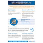 Covid-19 Informational Overview/What to do Wall Posters 24" x 36" (Two of Each/Order)