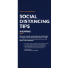 Social Distancing Pull Up Banner with Stand