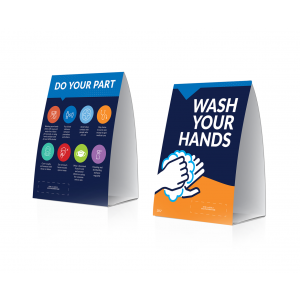 Do Your Part / Clean Hands Table Tent (10/Pack)