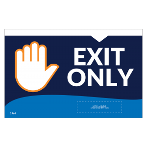 Exit Only 11"x17" Wall / Door Decals (10/Pack)