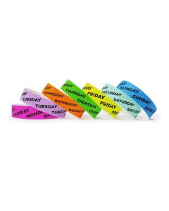 Day of the Week Wristbands (500/Box)