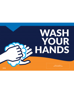 Wash Your Hands 11"x17" Window / Mirror Decals (10/Pack)